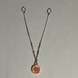 Flower Beaded Silver Bracelet